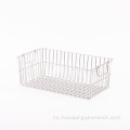 Rektangel Wire Mesh Basket for lagring